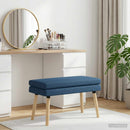vidaXL Kéttagú pad Kék 80 x 40 x 47 cm Szövet