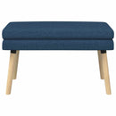 vidaXL Kéttagú pad Kék 80 x 40 x 47 cm Szövet