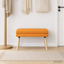 vidaXL Kéttagú pad Sötét sárga 80 x 40 x 47 cm Szövet