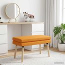vidaXL Kéttagú pad Sötét sárga 80 x 40 x 47 cm Szövet