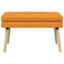 vidaXL Kéttagú pad Sötét sárga 80 x 40 x 47 cm Szövet