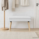 vidaXL Kéttagú pad Fehér 80 x 40 x 47 cm Szövet