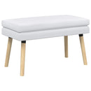 vidaXL Kéttagú pad Fehér 80 x 40 x 47 cm Szövet
