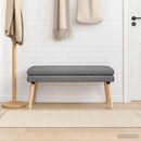 vidaXL Kéttagú pad Sötétszürke 110 x 40 x 47 cm Szövet