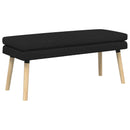 vidaXL Kéttagú pad Fekete 110 x 40 x 47 cm Szövet