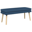 vidaXL Kéttagú pad Kék 110 x 40 x 47 cm Szövet