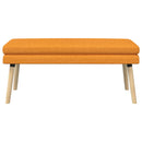vidaXL Kéttagú pad Sötét sárga 110 x 40 x 47 cm Szövet