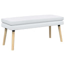 vidaXL Kéttagú pad Fehér 110 x 40 x 47 cm Szövet