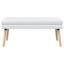 vidaXL Kéttagú pad Fehér 110 x 40 x 47 cm Szövet