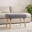 vidaXL Csatorna-parnás pad Világosszürke 60 x 40 x 45 cm Szövet
