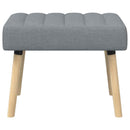 vidaXL Csatorna-parnás pad Világosszürke 60 x 40 x 45 cm Szövet