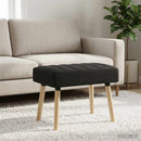 vidaXL Csatorna-parnás pad Fekete 60 x 40 x 45 cm Szövet