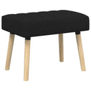 vidaXL Csatorna-parnás pad Fekete 60 x 40 x 45 cm Szövet