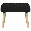 vidaXL Csatorna-parnás pad Fekete 60 x 40 x 45 cm Szövet