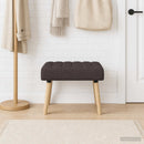 vidaXL Csatorna-parnás pad Sötét Barna 60 x 40 x 45 cm Szövet