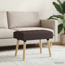 vidaXL Csatorna-parnás pad Sötét Barna 60 x 40 x 45 cm Szövet