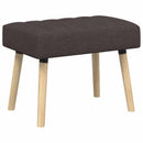 vidaXL Csatorna-parnás pad Sötét Barna 60 x 40 x 45 cm Szövet