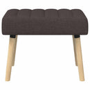 vidaXL Csatorna-parnás pad Sötét Barna 60 x 40 x 45 cm Szövet