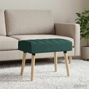 vidaXL Csatorna-parnás pad Sötétzöld 60 x 40 x 45 cm Szövet