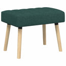 vidaXL Csatorna-parnás pad Sötétzöld 60 x 40 x 45 cm Szövet