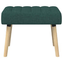 vidaXL Csatorna-parnás pad Sötétzöld 60 x 40 x 45 cm Szövet