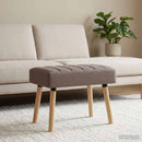 vidaXL Csatorna-parnás pad Tópszínű 60 x 40 x 45 cm Szövet