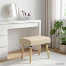 vidaXL Csatorna-parnás pad Krémszínű 60 x 40 x 45 cm Szövet