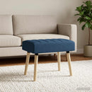 vidaXL Csatorna-parnás pad Kék 60 x 40 x 45 cm Szövet