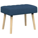 vidaXL Csatorna-parnás pad Kék 60 x 40 x 45 cm Szövet
