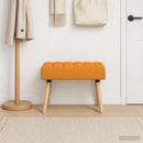 vidaXL Csatorna-parnás pad Sötét sárga 60 x 40 x 45 cm Szövet
