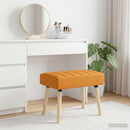 vidaXL Csatorna-parnás pad Sötét sárga 60 x 40 x 45 cm Szövet