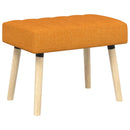 vidaXL Csatorna-parnás pad Sötét sárga 60 x 40 x 45 cm Szövet