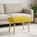 vidaXL Csatorna-parnás pad Világos sárga 60 x 40 x 45 cm Szövet