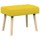 vidaXL Csatorna-parnás pad Világos sárga 60 x 40 x 45 cm Szövet