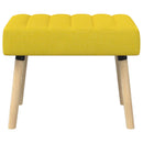 vidaXL Csatorna-parnás pad Világos sárga 60 x 40 x 45 cm Szövet