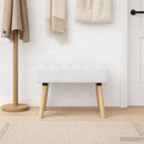 vidaXL Csatorna-parnás pad Fehér 60 x 40 x 45 cm Szövet