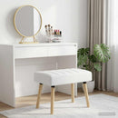 vidaXL Csatorna-parnás pad Fehér 60 x 40 x 45 cm Szövet