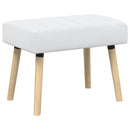 vidaXL Csatorna-parnás pad Fehér 60 x 40 x 45 cm Szövet