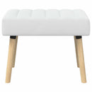vidaXL Csatorna-parnás pad Fehér 60 x 40 x 45 cm Szövet