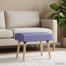 vidaXL Csatorna-parnás pad Farmerkék 60 x 40 x 45 cm Szövet