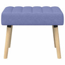vidaXL Csatorna-parnás pad Farmerkék 60 x 40 x 45 cm Szövet