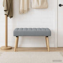 vidaXL Csatorna-parnás pad Világosszürke 80 x 40 x 46 cm Szövet