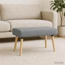 vidaXL Csatorna-parnás pad Világosszürke 80 x 40 x 46 cm Szövet