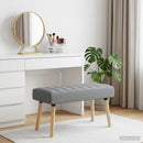vidaXL Csatorna-parnás pad Világosszürke 80 x 40 x 46 cm Szövet