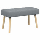 vidaXL Csatorna-parnás pad Világosszürke 80 x 40 x 46 cm Szövet