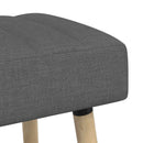 vidaXL Csatorna-parnás pad Sötétszürke 80 x 40 x 46 cm Szövet