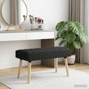 vidaXL Csatorna-parnás pad Fekete 80 x 40 x 46 cm Szövet