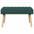vidaXL Csatorna-parnás pad Sötétzöld 80 x 40 x 46 cm Szövet