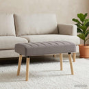 vidaXL Csatorna-parnás pad Tópszínű 80 x 40 x 46 cm Szövet