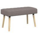 vidaXL Csatorna-parnás pad Tópszínű 80 x 40 x 46 cm Szövet
